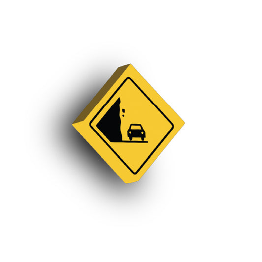 Warning Sign 2x2 Tile: Watch For Falling Rock Sign