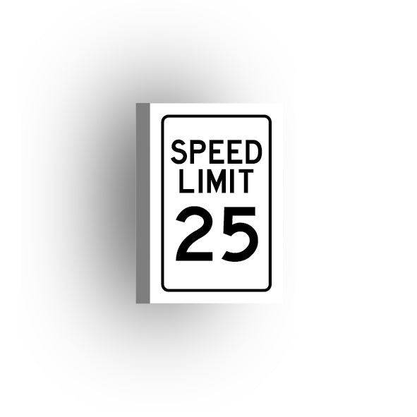 Traffic Control Sign 2x3 Tile: Speed Limit 25 mph