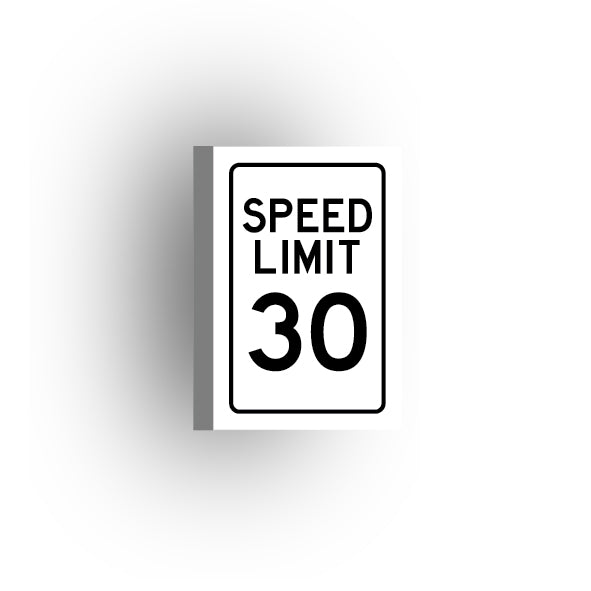 Traffic Control Sign 2x3 Tile: Speed Limit 30 mph
