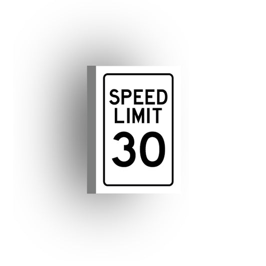 Traffic Control Sign 2x3 Tile: Speed Limit 30 mph