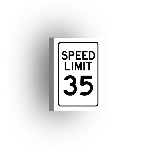 Traffic Control Sign 2x3 Tile: Speed Limit 35 mph