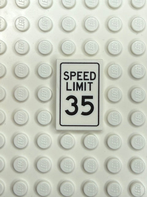 Traffic Control Sign 2x3 Tile: Speed Limit 35 mph