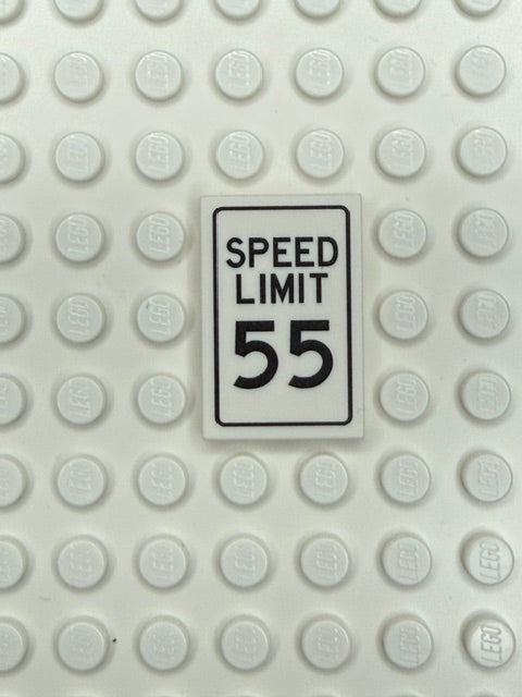 Traffic Control Sign 2x3 Tile: Speed Limit 55 mph