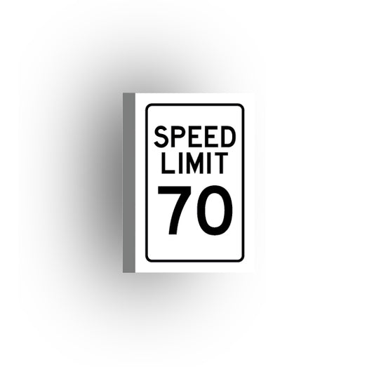 Traffic Control Sign 2x3 Tile: Speed Limit 70 mph