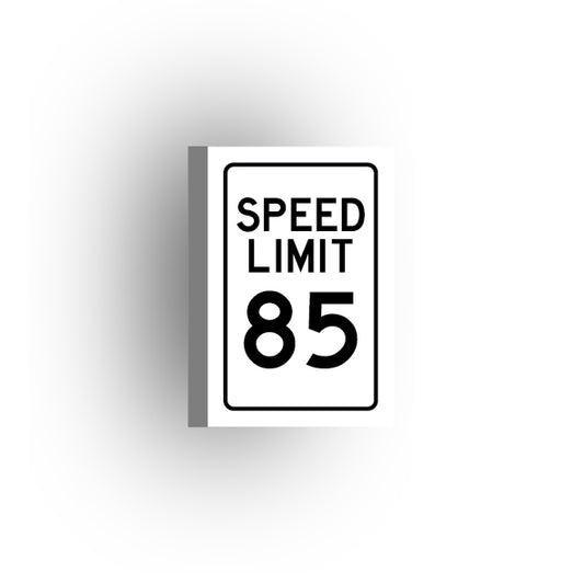 Traffic Control Sign 2x3 Tile: Speed Limit 85 mph