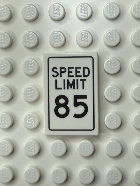 Traffic Control Sign 2x3 Tile: Speed Limit 85 mph