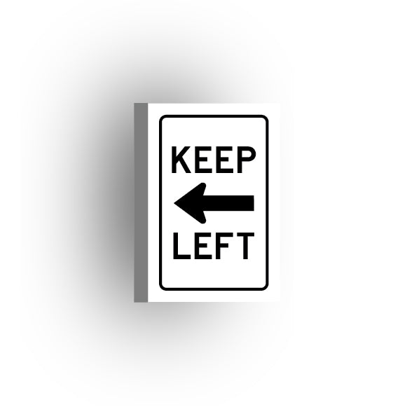 Traffic Control Sign 2x3 Tile: Keep Left