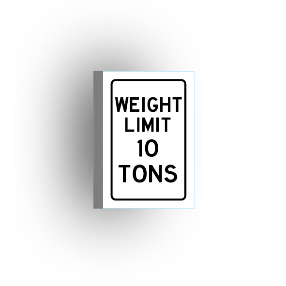Traffic Control Sign 2x3 Tile: Weight Limit 10 Tons