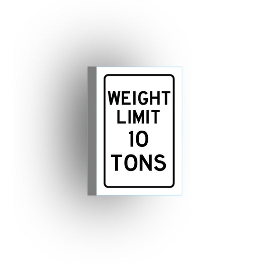 Traffic Control Sign 2x3 Tile: Weight Limit 10 Tons