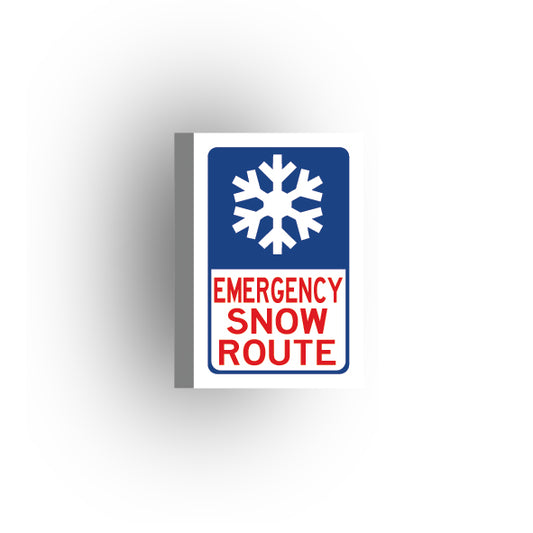 Information Signs 2x3 Tile: Emergency Snow Route