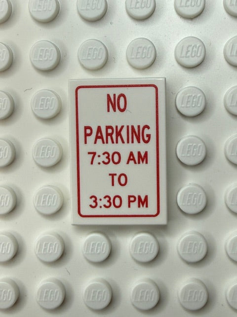 Information Signs 2x3 Tile: No Parking 7:30 AM To 3:30 PM