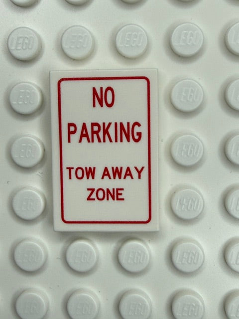 Information Signs 2x3 Tile: No Parking Tow Away Zone