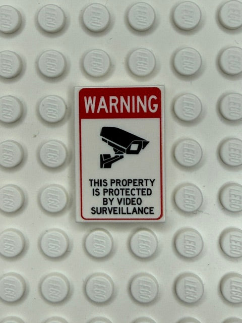 Information Signs 2x3 Tile: Video Surveillance