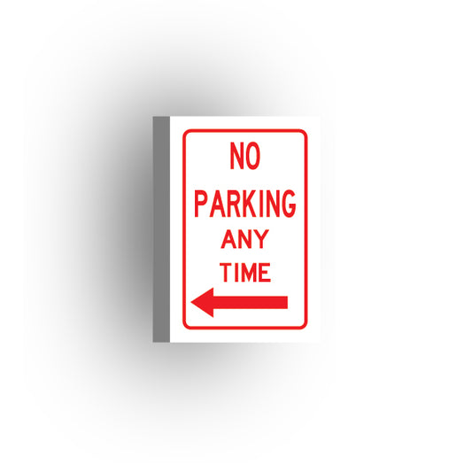 Information Signs 2x3 Tile: No Parking Any Time Arrow Pointing Right