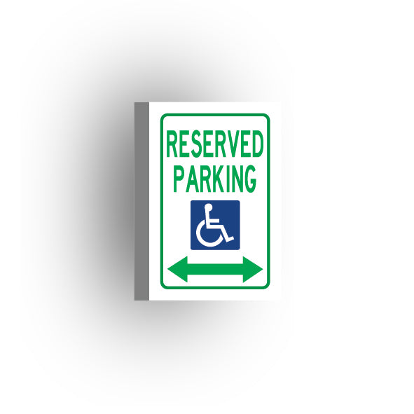 Information Signs 2x3 Tile: Handicapped Reserved Parking Arrows