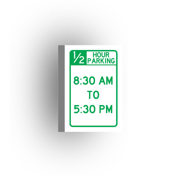 Information Signs 2x3 Tile: 1/2 Hour Parking