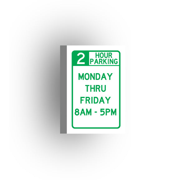 Information Signs 2x3 Tile: 2 Hour Parking
