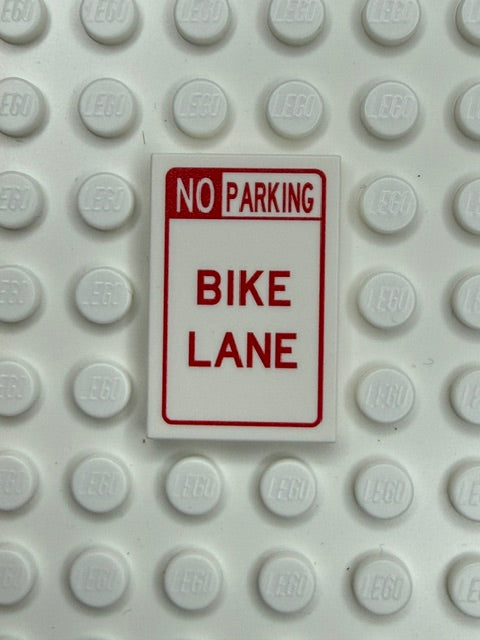 Information Signs 2x3 Tile: No Parking Bike Lane