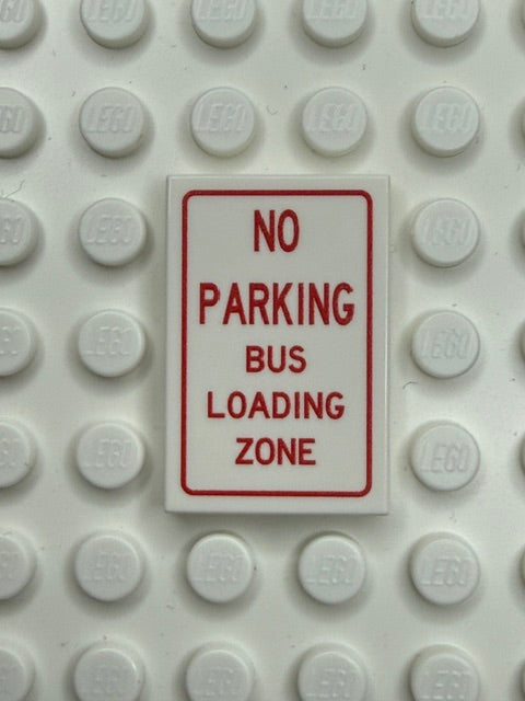 Information Signs 2x3 Tile: No Parking Bus Loading Zone
