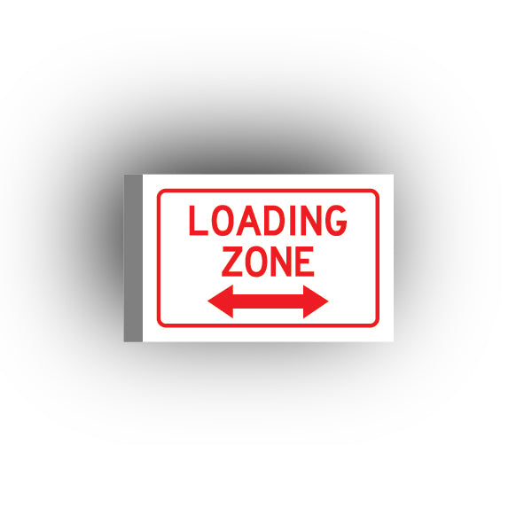Information Signs 2x3 Tile: Loading Zone Double Arrow