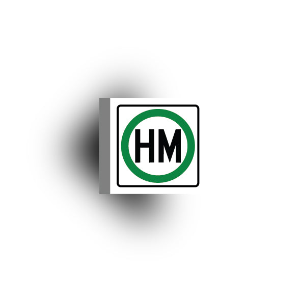 Information Signs 2x2 Tile: Hazardous Material Route
