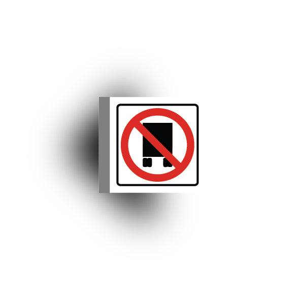 Information Signs 2x2 Tile: No Trucks