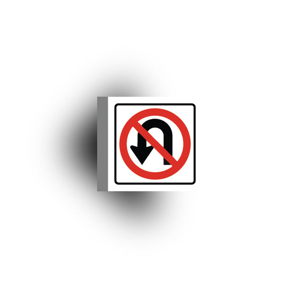 Information Signs 2x2 Tile: No U Turn