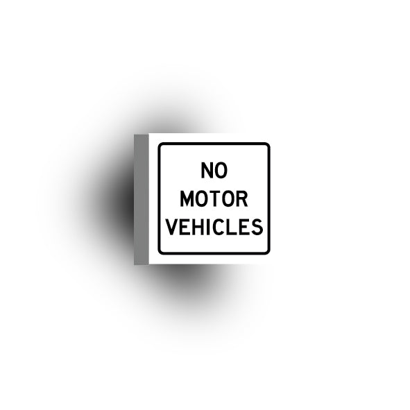 Information Signs 2x2 Tile: No Motor Vehicles
