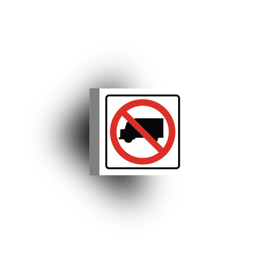 Information Signs 2x2 Tile: No Trucks