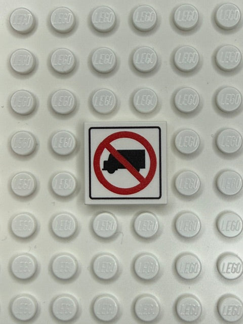 Information Signs 2x2 Tile: No Trucks