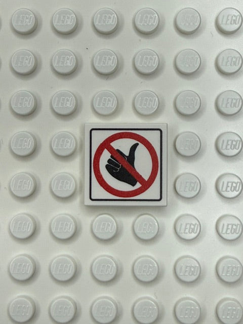 Information Signs 2x2 Tile: No Hitchhiking