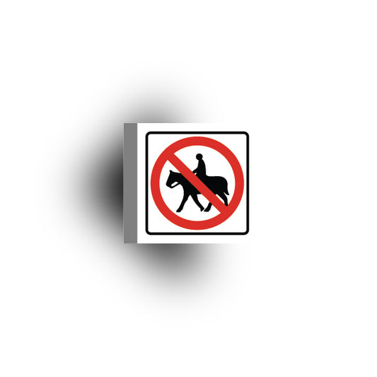 Information Signs 2x2 Tile: No Horses