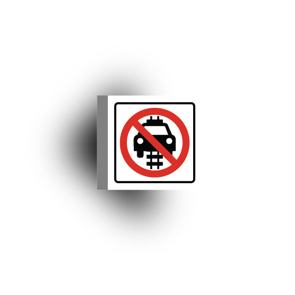 Information Signs 2x2 Tile: Do Not Rid On Rails