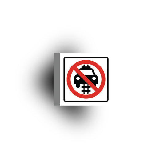 Information Signs 2x2 Tile: Do Not Rid On Rails