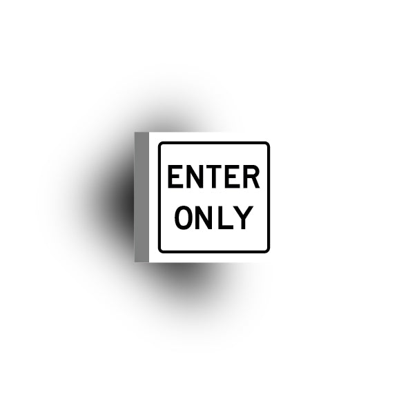 Information Signs 2x2 Tile: Enter Only