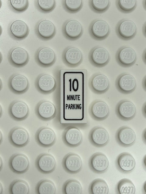 Information Signs 1x2 Tile: 10 Minute Parking