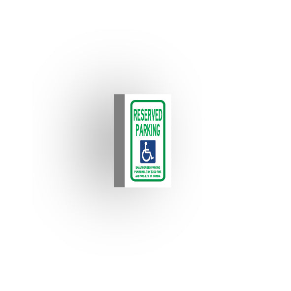 Information Signs 1x2 Tile: Handicapped Reserved Parking