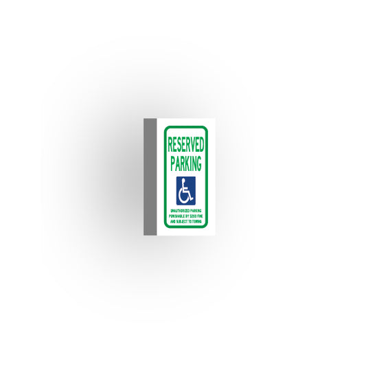 Information Signs 1x2 Tile: Handicapped Reserved Parking
