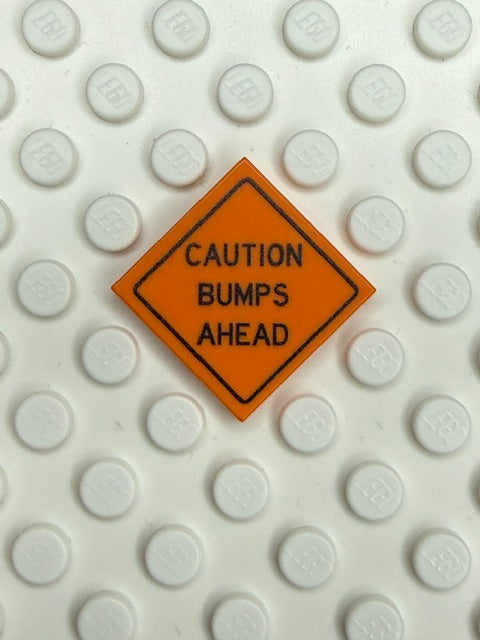 Work Signs 2x2 Tile: Caution Bumps Ahead