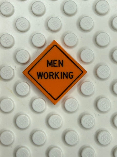 Work Signs 2x2 Tile: Men Working