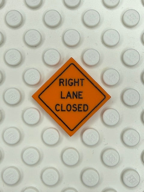Work Signs 2x2 Tile: Right Lane Closed