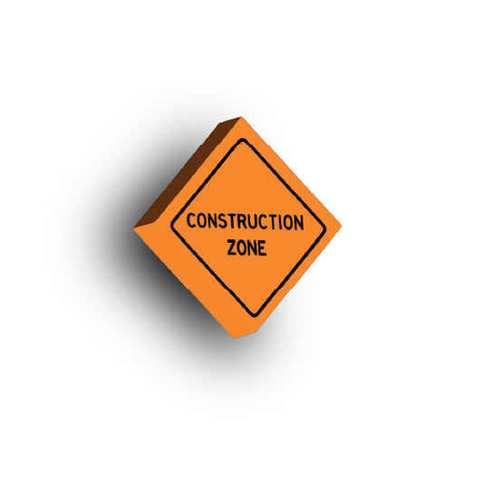 Work Signs 2x2 Tile: Construction Zone