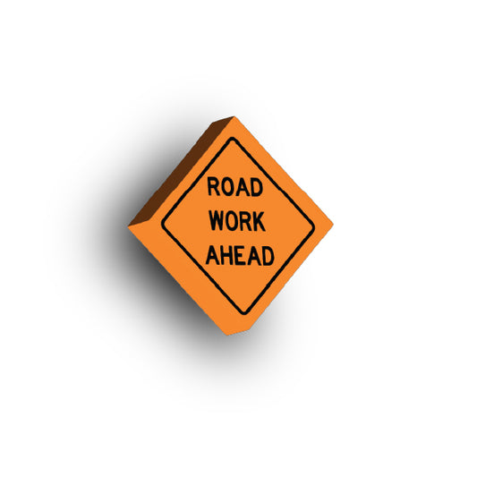 Work Signs 2x2 Tile: Road Work Ahead