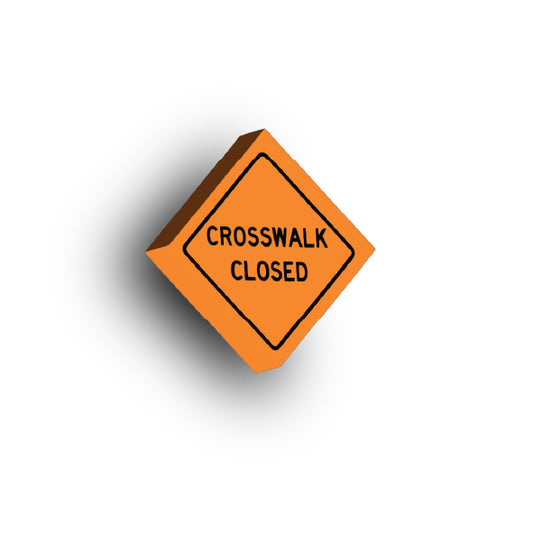 Work Signs 2x2 Tile: Crosswalk Closed