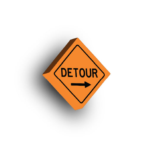 Work Signs 2x2 Tile: Detour Arrow Right