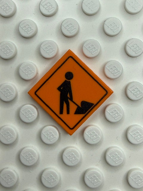 Work Signs 2x2 Tile: Men Working