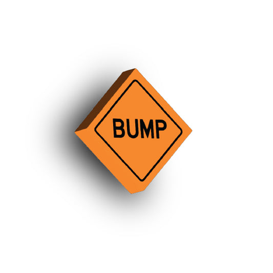 Work Signs 2x2 Tile: Bump