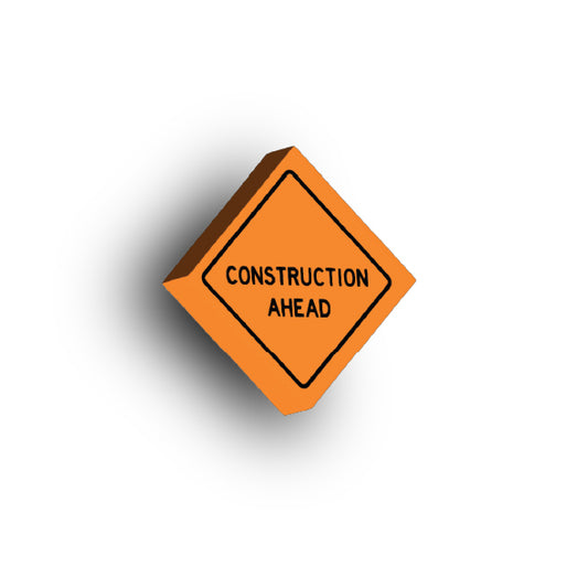 Work Signs 2x2 Tile: Construction Ahead
