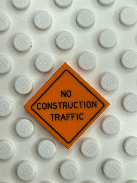 Work Signs 2x2 Tile: No Construction Traffic