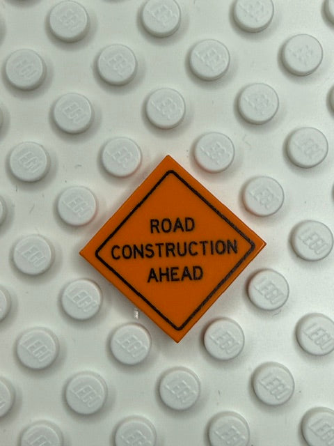 Work Signs 2x2 Tile: Road Construction Ahead